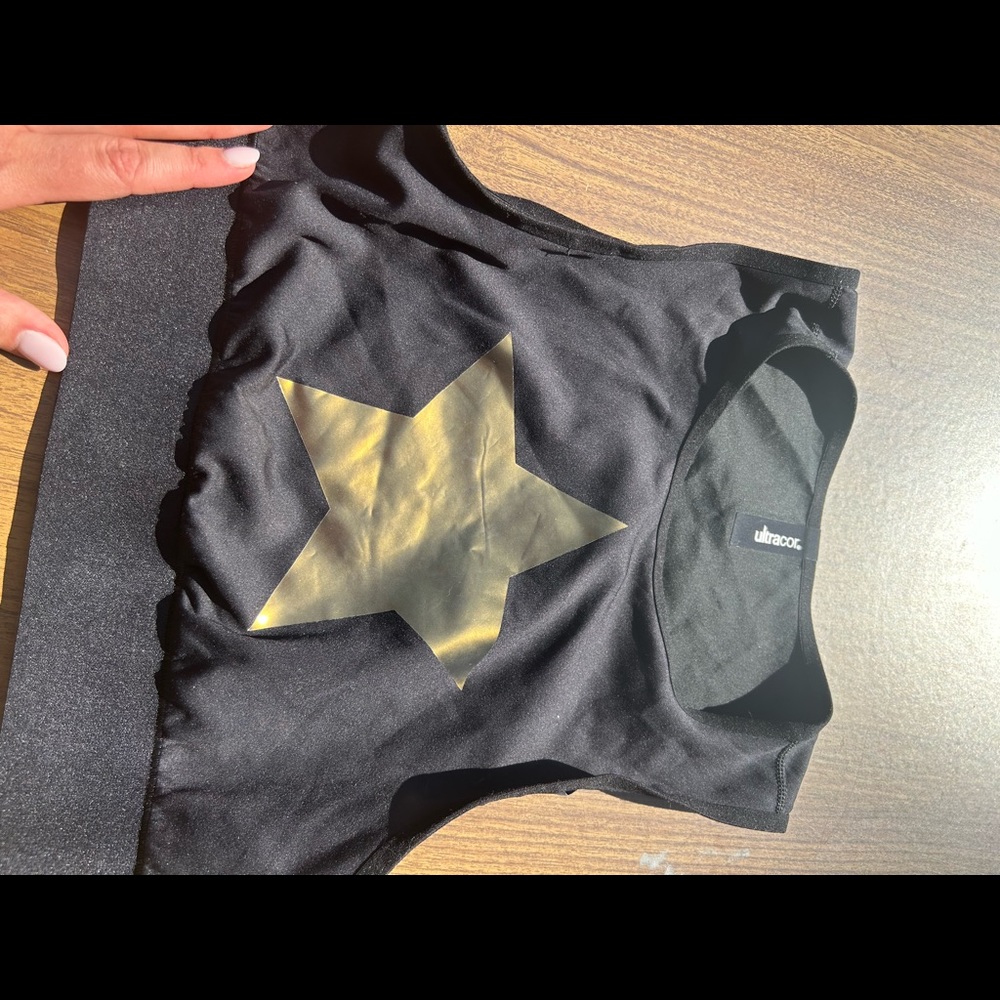 Ultracor sports bra with metallic star